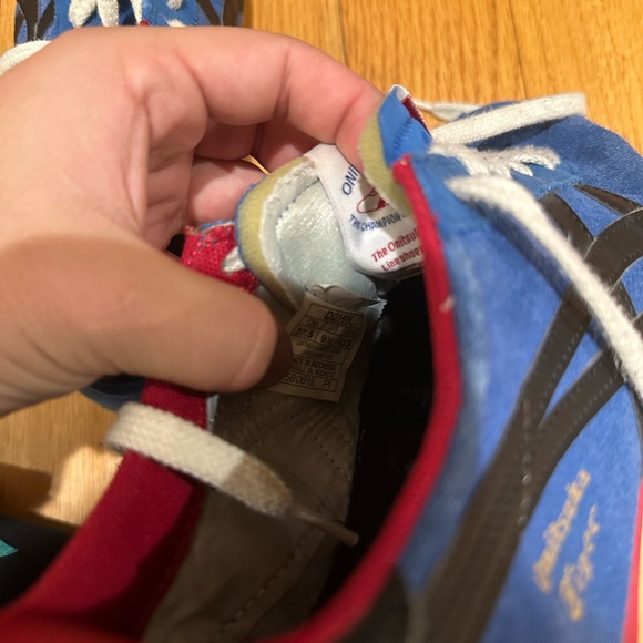 Vintage Asics Onitsuka Tiger Mexico 66 Shoes Sneakers Y2K Blue 9.5M - Picture 6 of 6